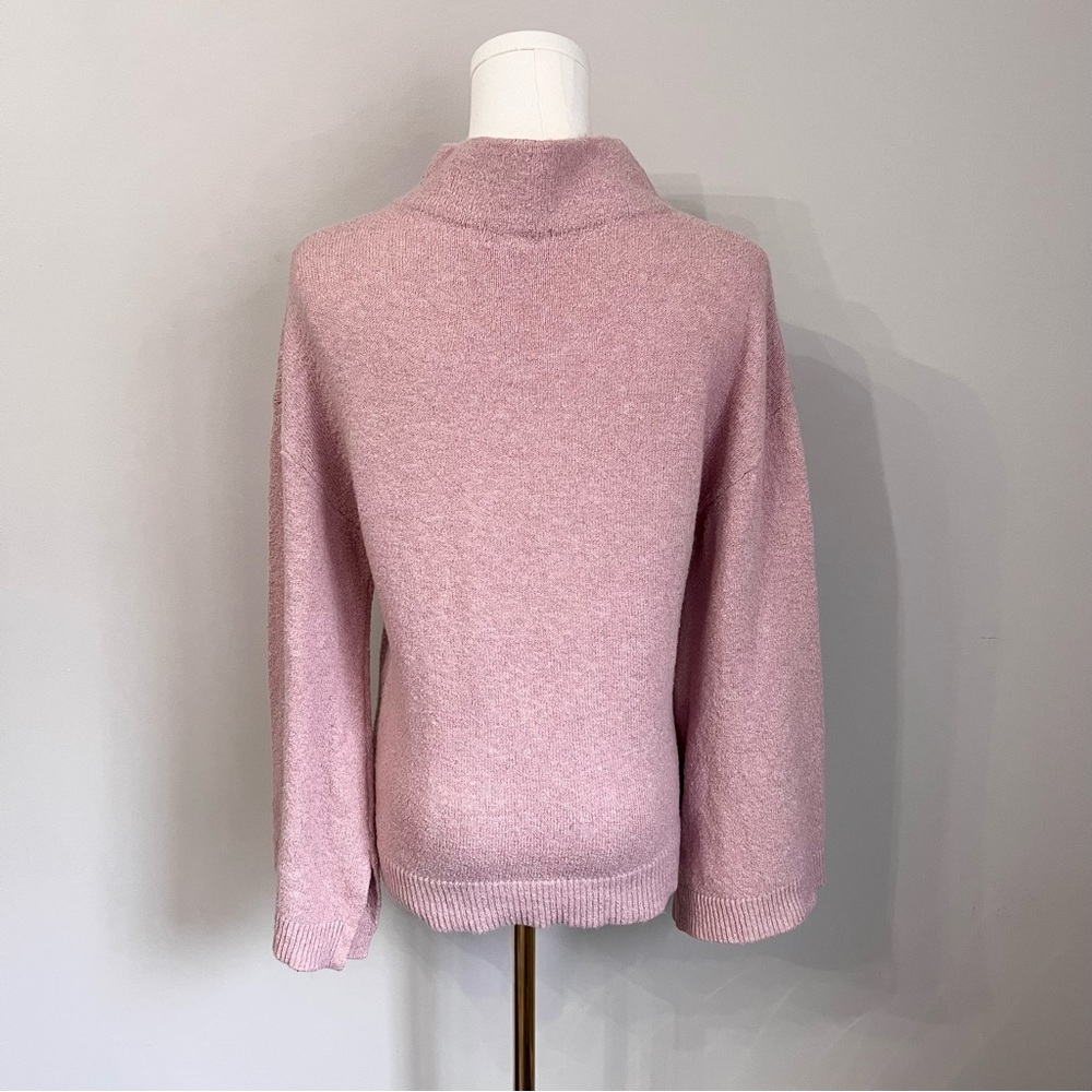 Nordstrom’s BP Mock Neck Bell Sleeves Pink Sweater Size XXS - Picture 4 of 8